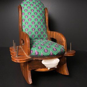 Vintage Rocking Chair Pin Cushion/Jewelry Holder Shining Stephen King